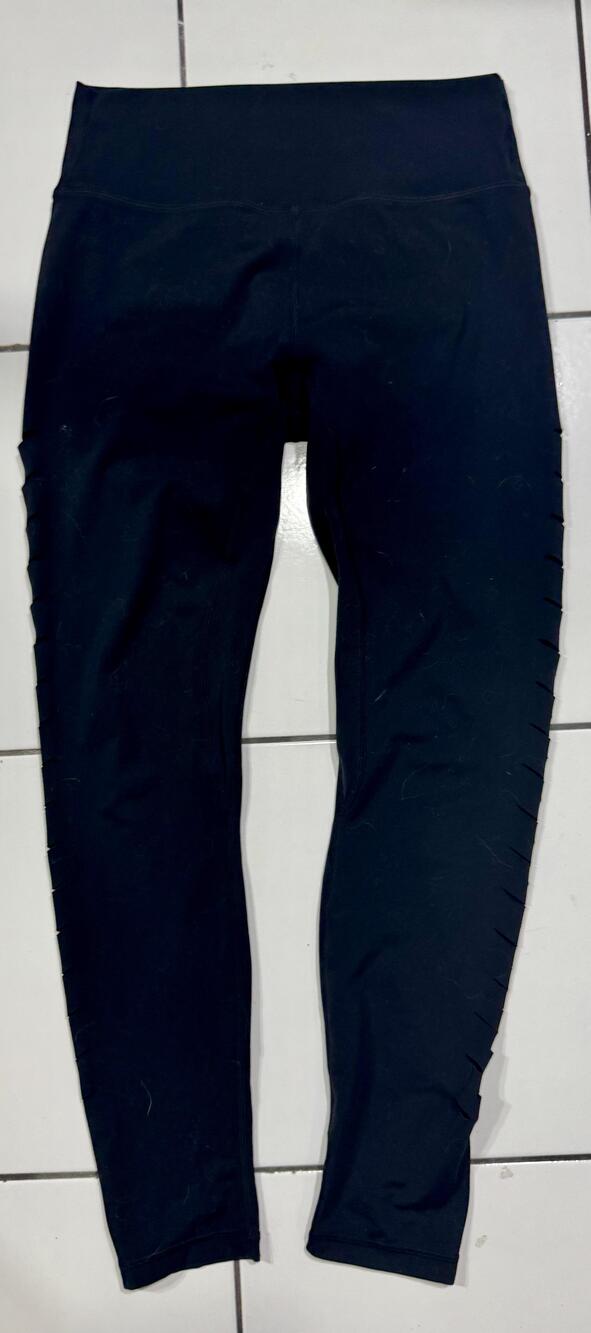 MPowHer Apparel Leggings Womens Medium Black High Rise Cutout Yoga Pants Workout